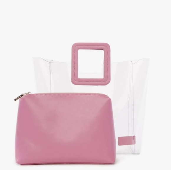 💕STAUD💕 Shirley Tote Bag ~ Clear Pink - Picture 8 of 11